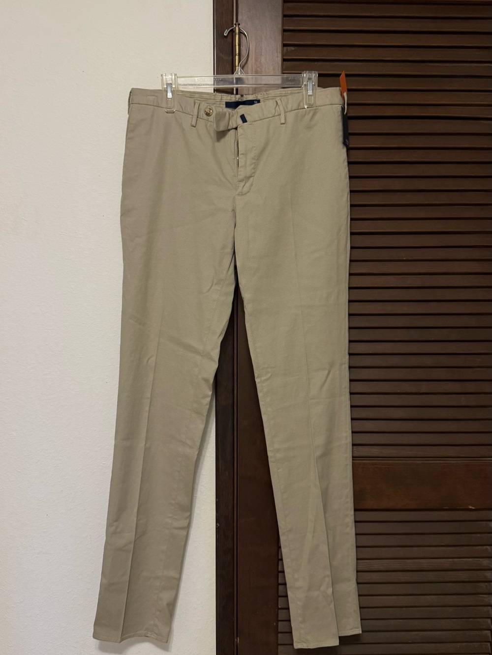 Incotex Slim Chinos in Light Khaki
